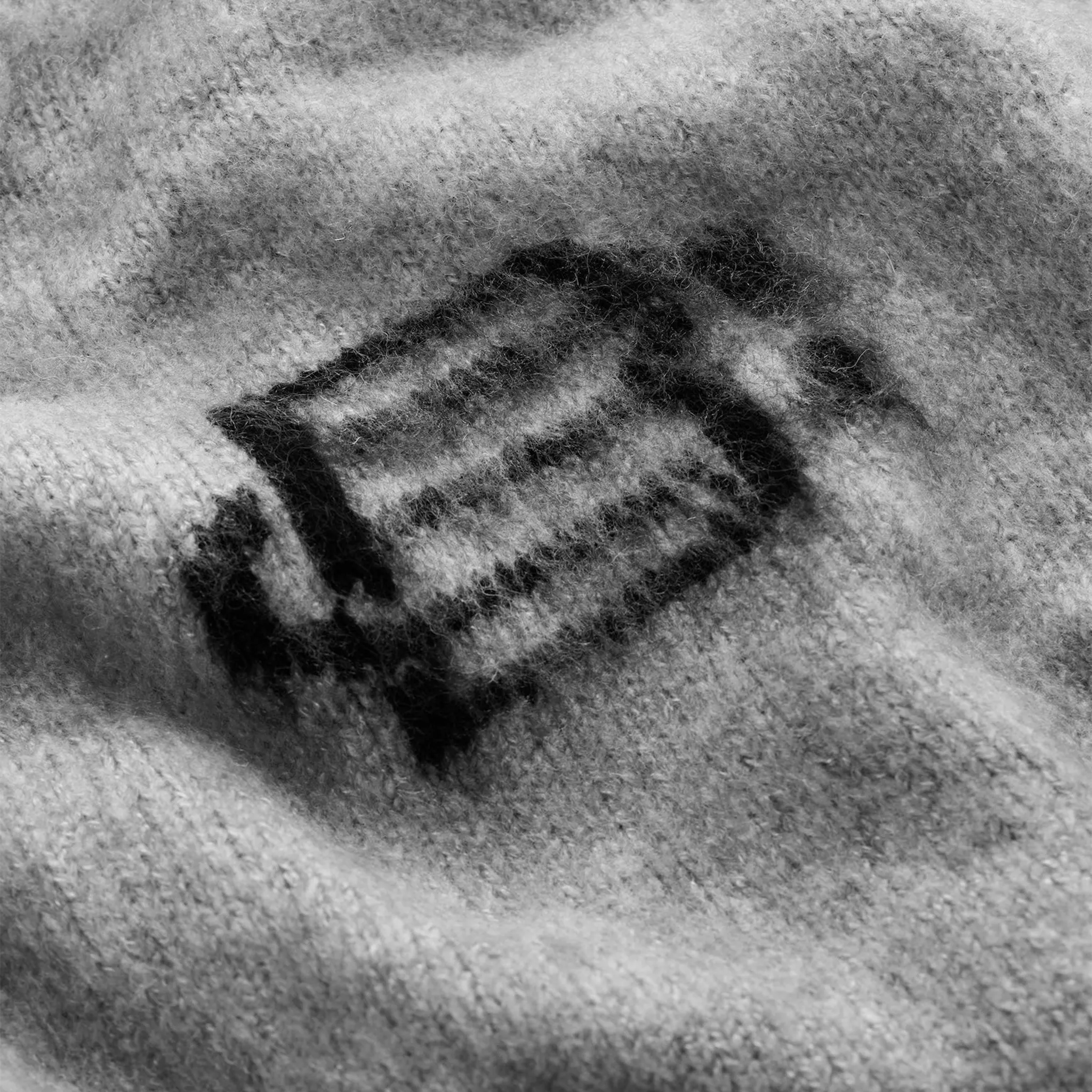 Detailed View of Bénir Clothing Mohair Knit BC Light Grey Sweatpants MOJOGLGRY